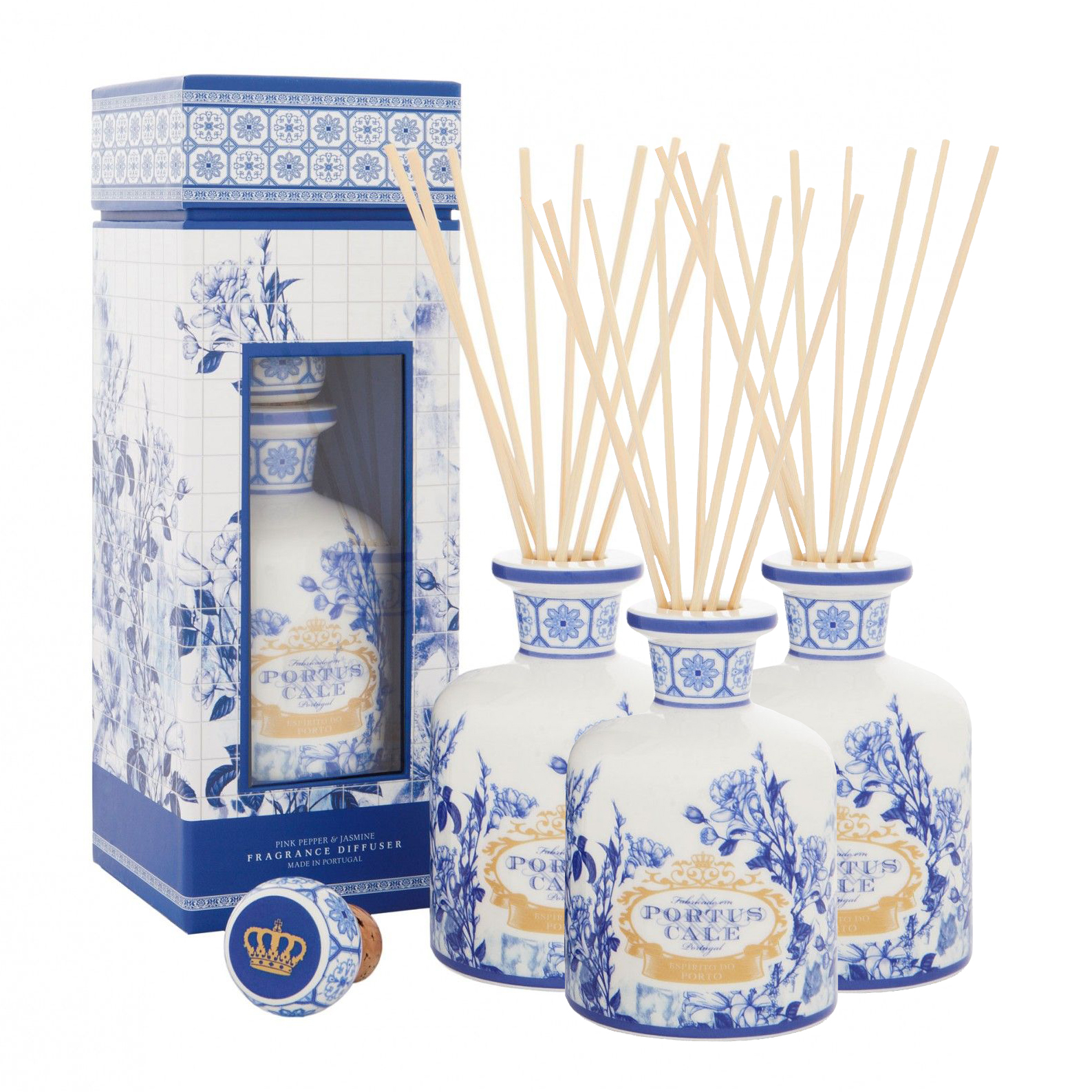 3 GOLD&BLUE PORTUS CALE DIFFUSERS 250mL