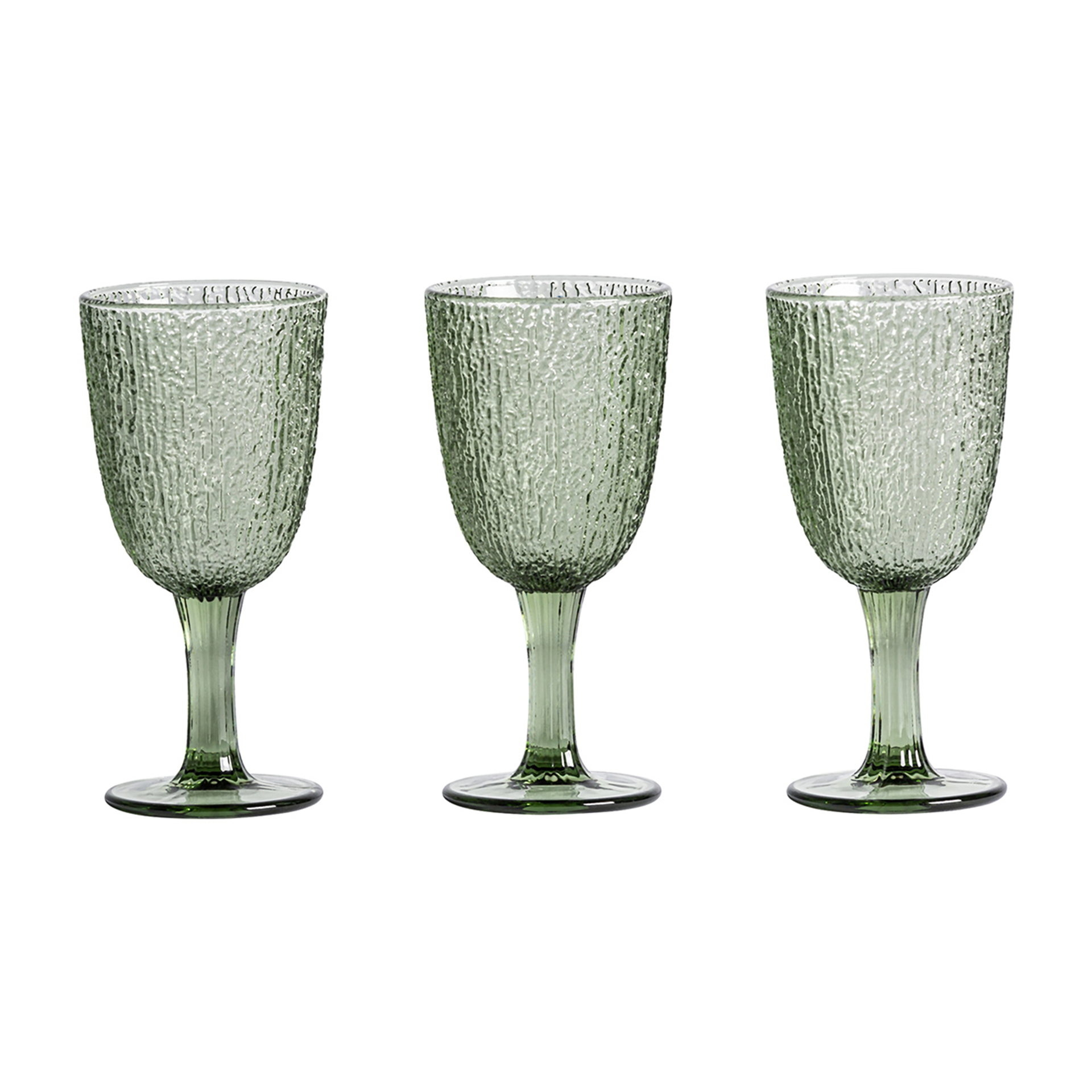 MOSS SET OF 3 GLASSES