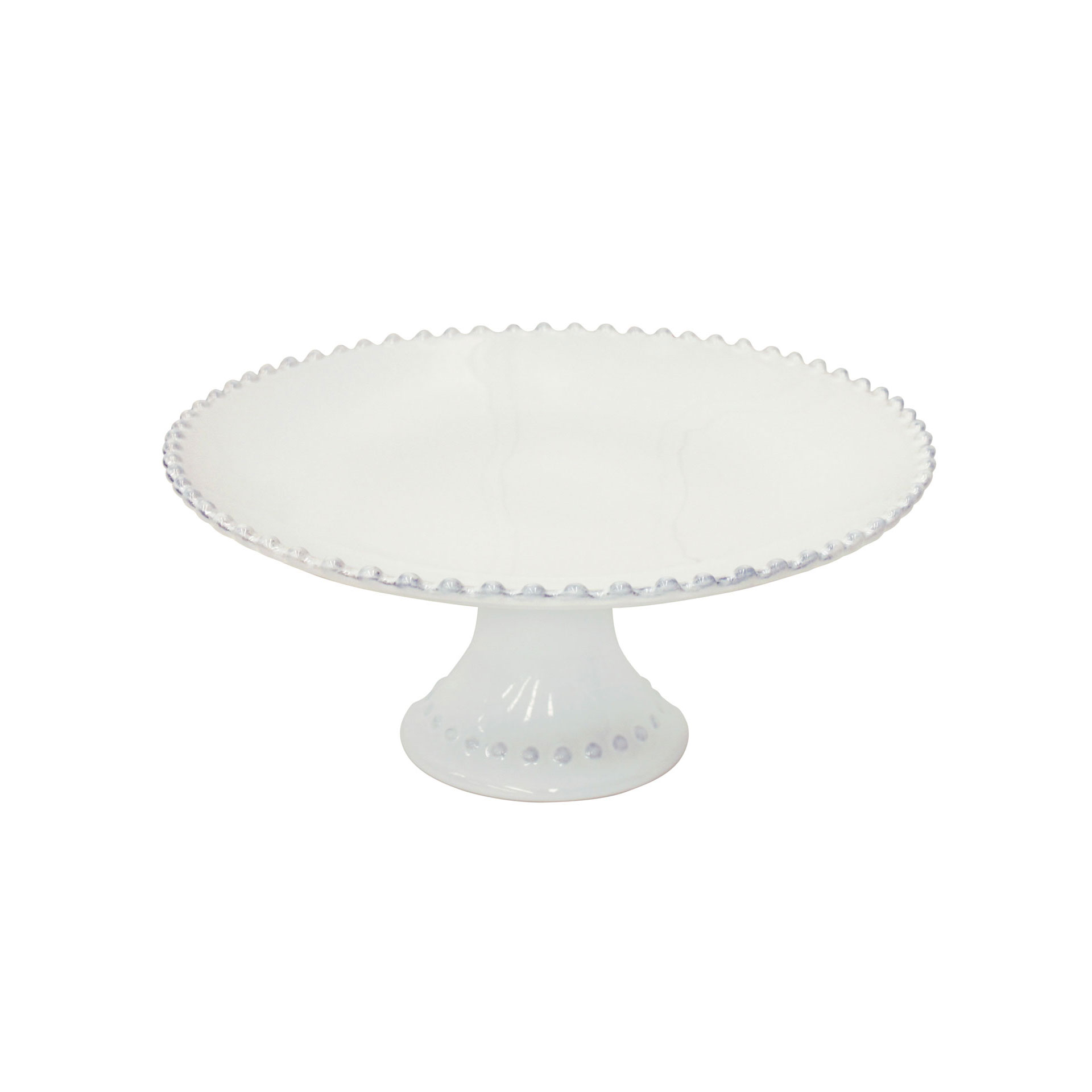 PEARL WHITE FOOTED PLATE