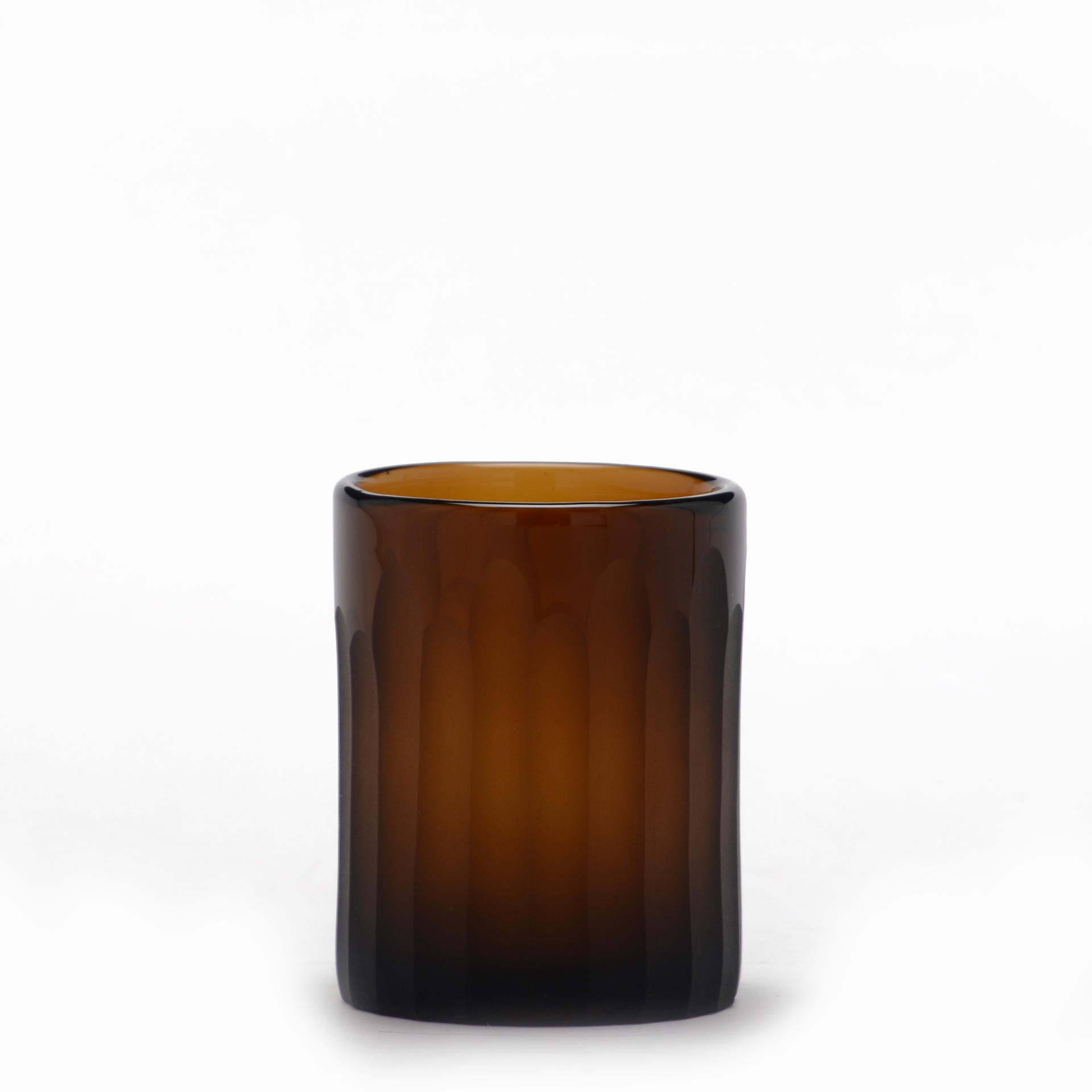 TEALIGHT GLASS BROWN TEALIGHT