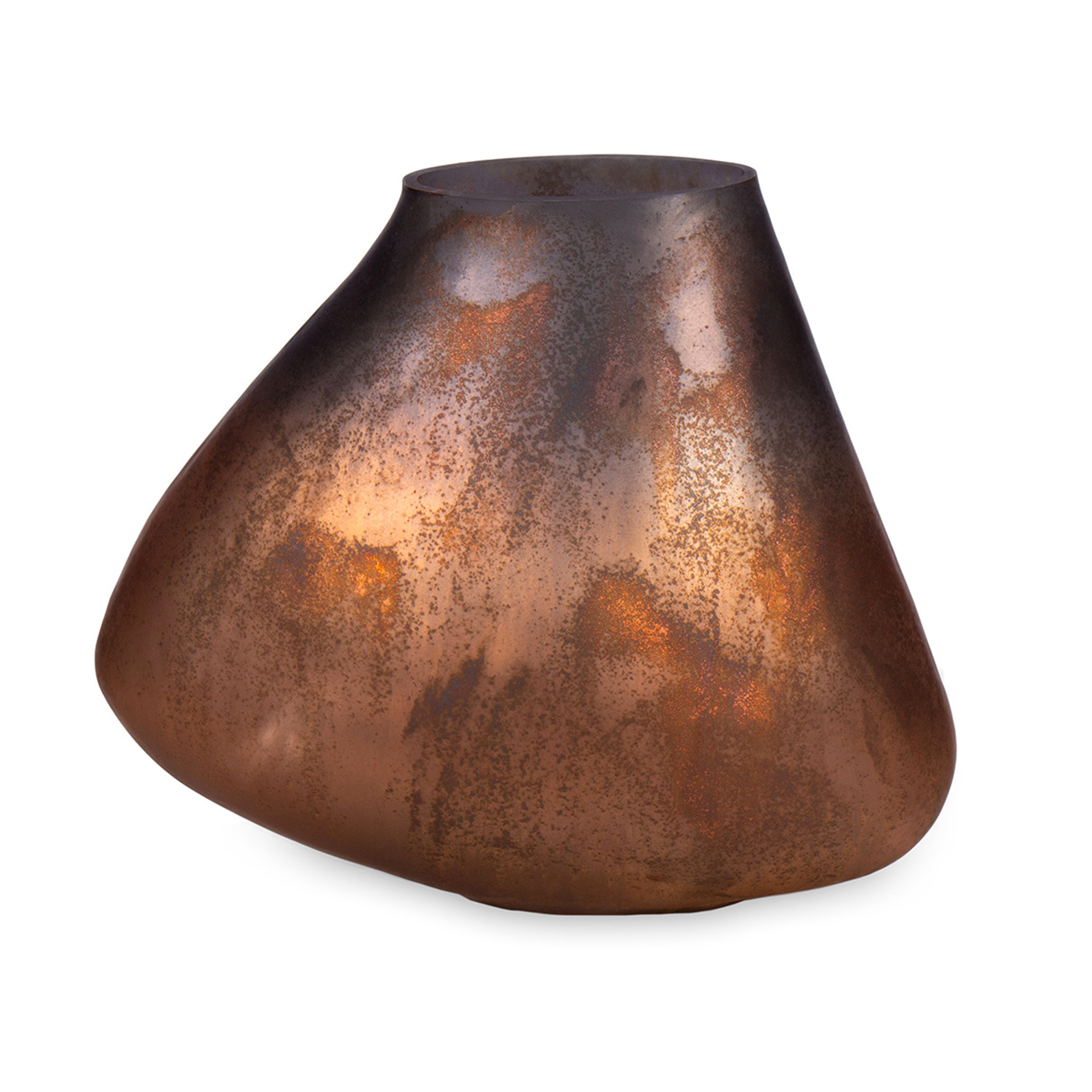 COPPERCINO DECORATIVE GLASS VASE I