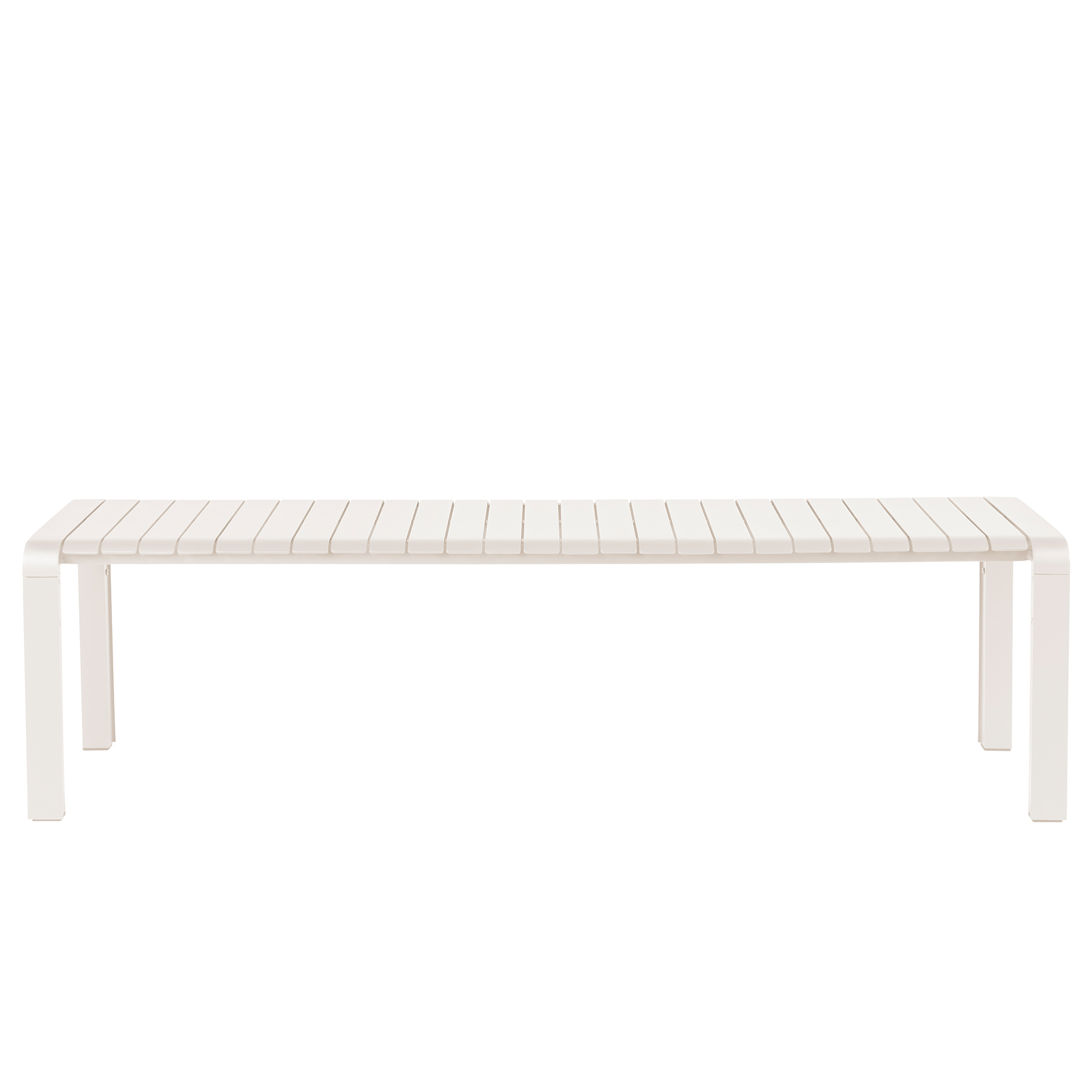 VONDEL WHITE OUTDOOR BENCH