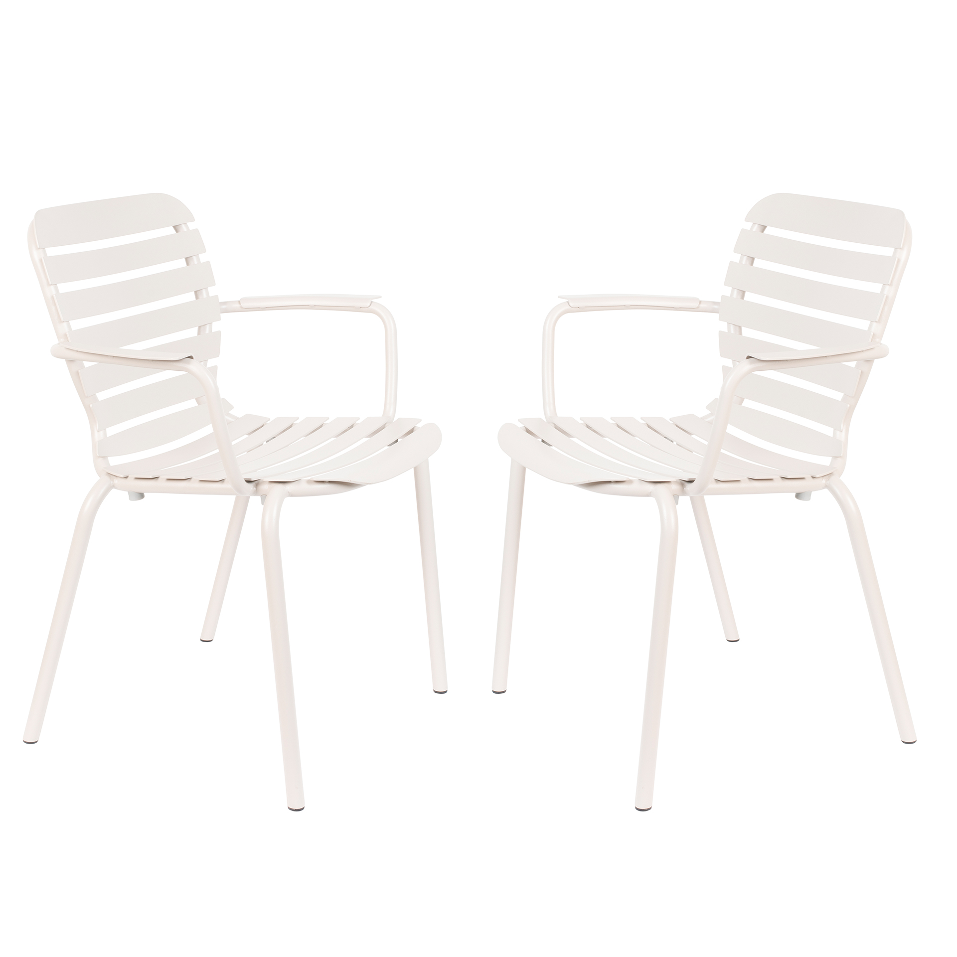 VONDEL WHITE SET OF 2 OUTDOOR CHAIRS