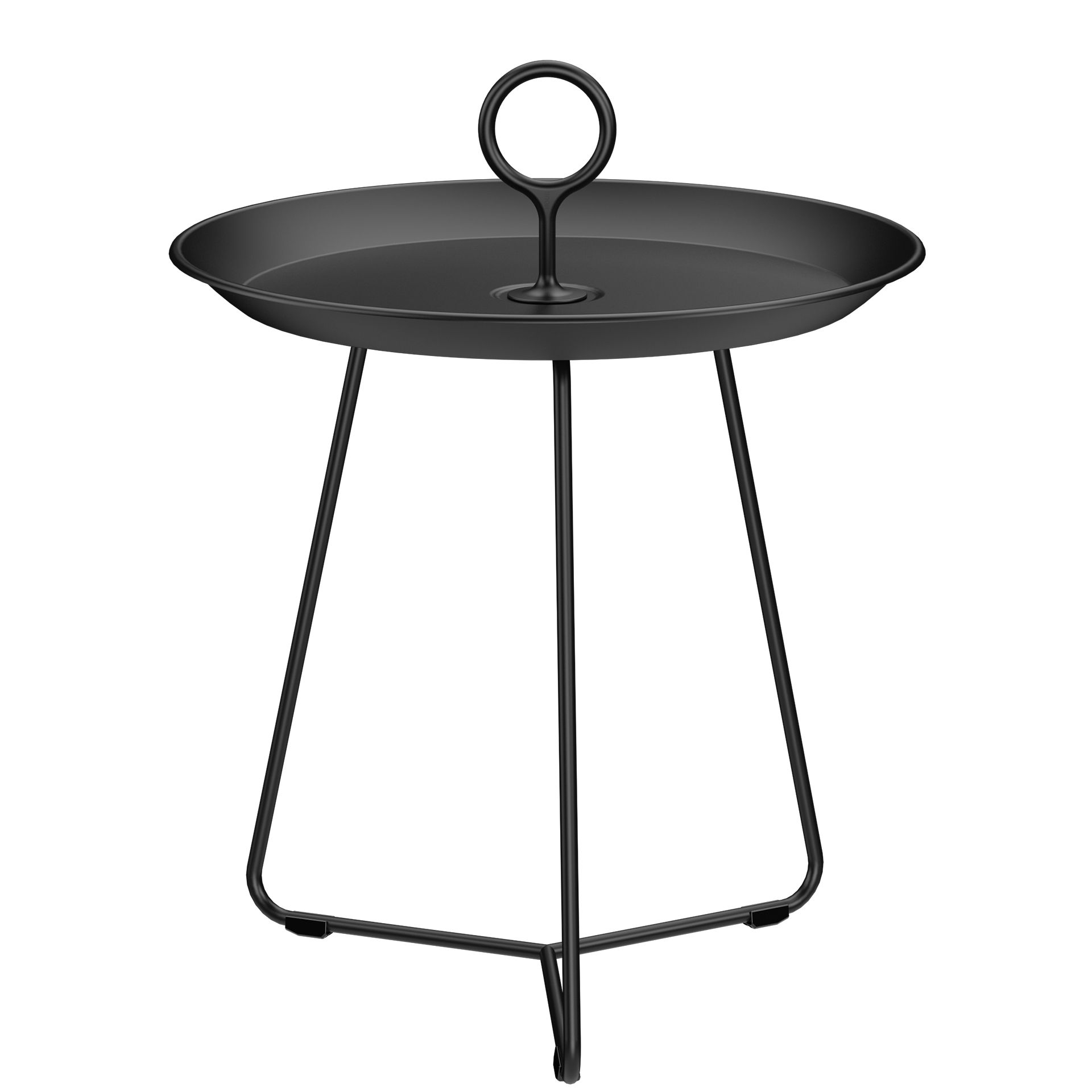 EYELET BLACK GARDEN SIDE TABLE