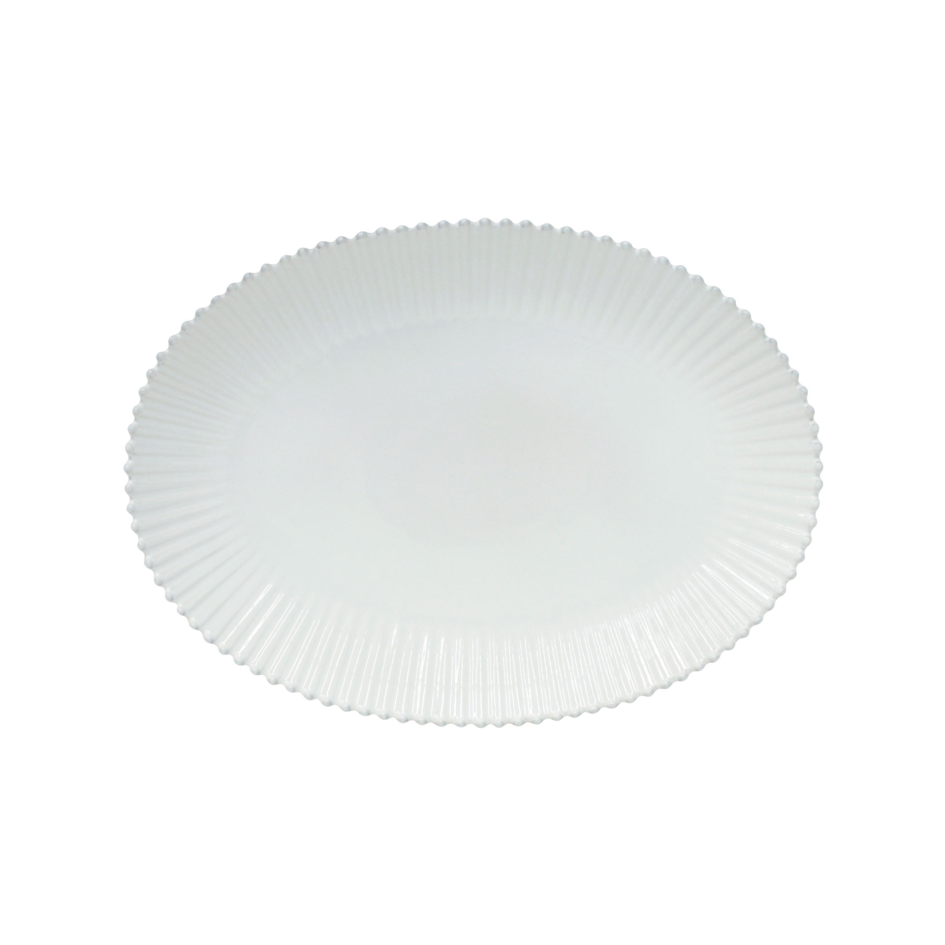 TRAVESSA OVAL 50CM PEARL BRANCO